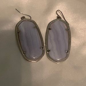 Light blue/ purple silver Kendra Scott